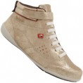 Tênis Kolosh Cano Médio Platinum Casual Feminino Dourado